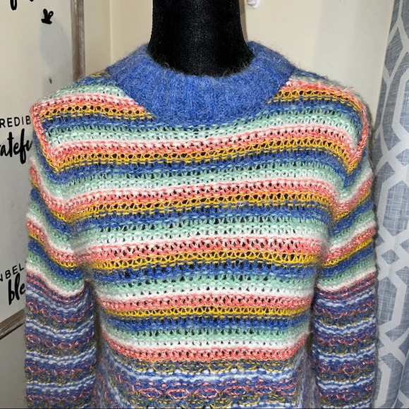 Leandra Medine x Mango Striped Sequin Sweater multicolor - Picture 3 of 7